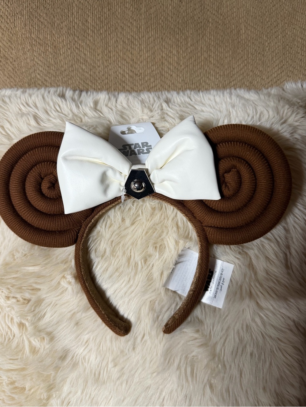 Disney’s Star Wars Princess Leia ears with white bow. DISCONTINUED!
